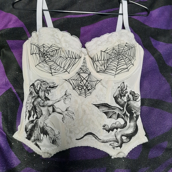 suzanne Tops - Vintage goth bustier